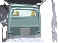 Cloison de séparation pour véhicule utilitaire Renault Master XDD 2 places version vitre fixe + trappe